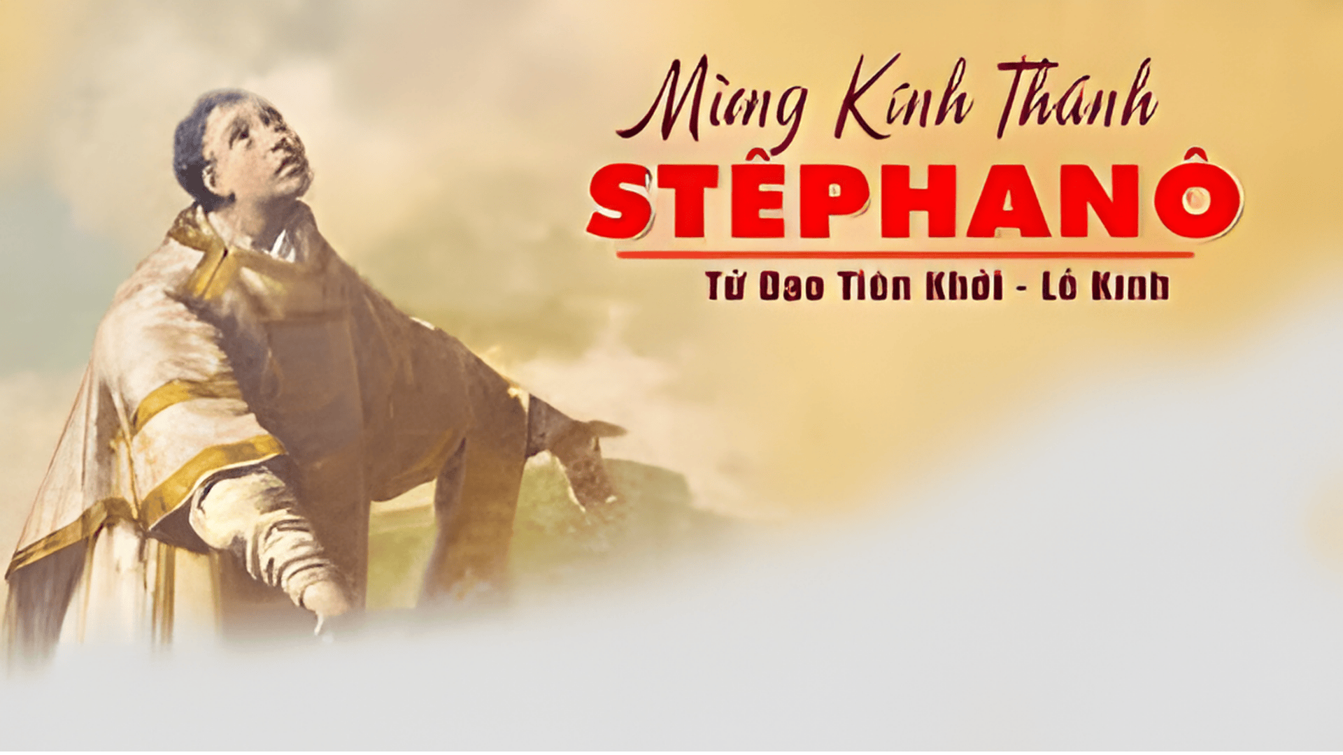 Ngày 26/12: Thánh Stêphanô, tử vì đạo tiên khởi