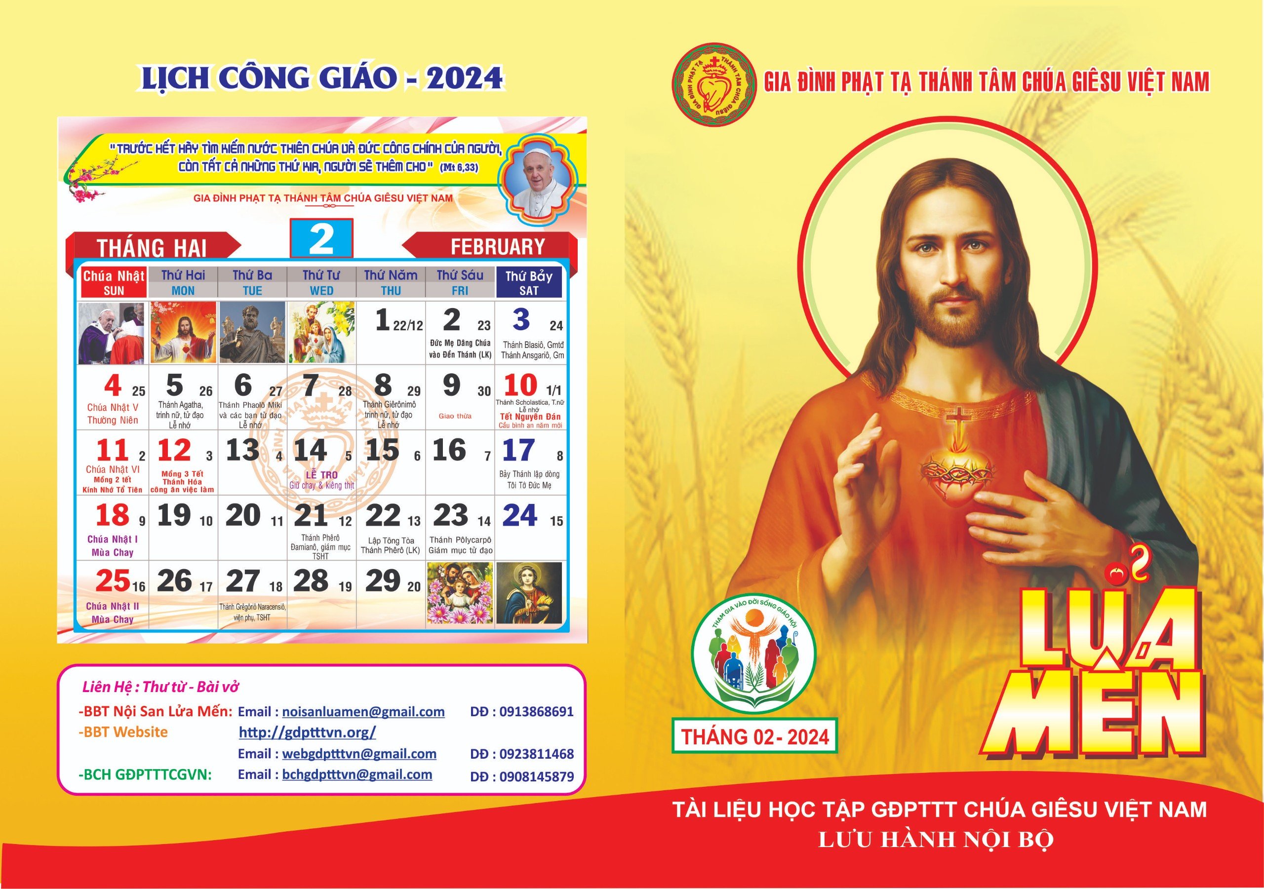 Nội san Lửa Mến tháng 02.2024
