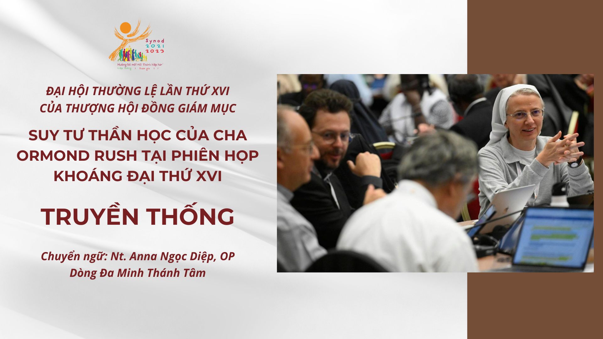 Thượng Hội đồng: Suy tư thần học của Cha Ormond Rush tại phiên họp khoáng đại thứ XVI