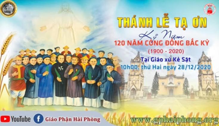 Trực tiếp Thánh lễ đại triều mừng kỷ niệm 120 năm Công đồng Bắc Kỳ