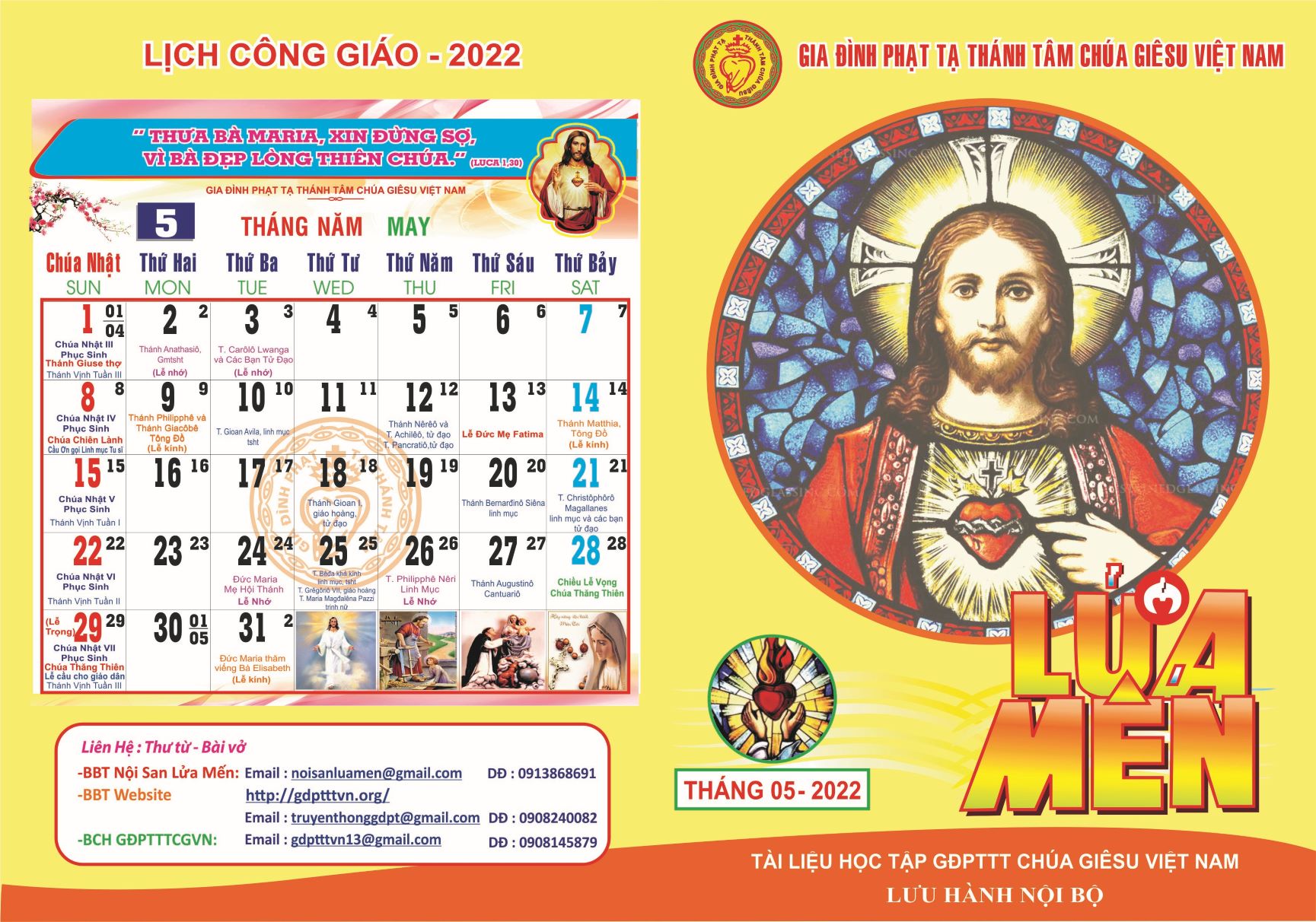 Nội san Lửa Mến tháng 5.2022