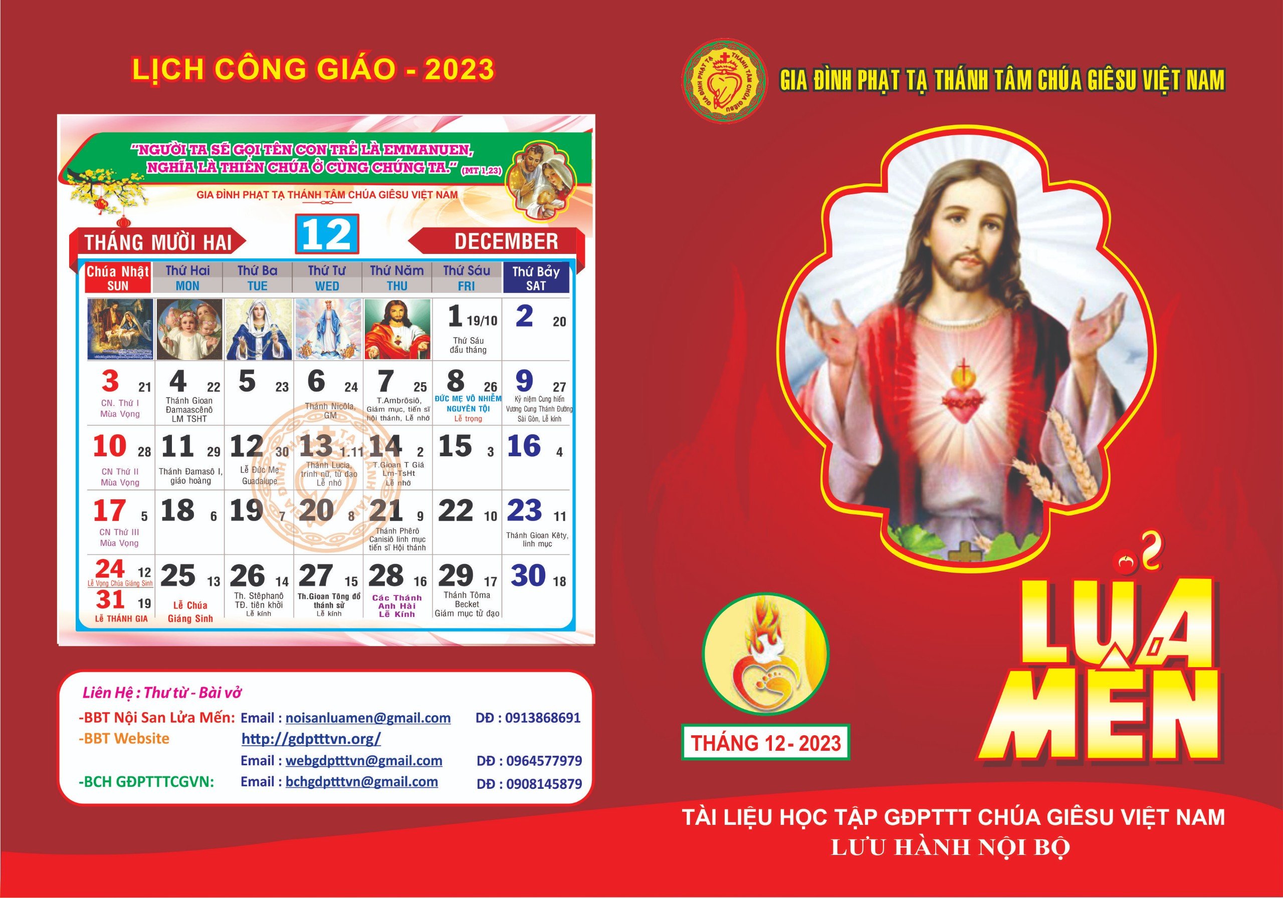 Nội san Lửa Mến tháng 12.2023