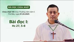 Bài đọc I: Hc 27, 5-8 - CN VIII TN năm C
