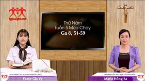 Gia đình cầu nguyện với Lời Chúa: Thứ Năm tuần 5 Mùa Chay (Ga 8,51-59)