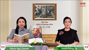 Gia đình cầu nguyện với Lời Chúa: Thứ Sáu tuần 8 Thường niên (Mc 11, 11-26)