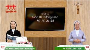 Gia đình cầu nguyện với Lời Chúa: Thứ Tư tuần 18 Thường Niên (Mt 15, 21-28)