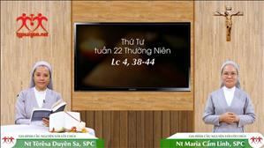 Gia đình cầu nguyện với Lời Chúa ngày 02-9-2020: thứ Tư tuần 22 mùa Thường niên (Lc 4, 38-44)