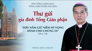 Thư gửi gia đình Tổng Giáo phận của Đức Tổng Giám mục Giuse Nguyễn Năng