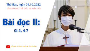 Kính trọng thể Đức Mẹ Mân Côi - Bài đọc II: Gl 4, 4-7
