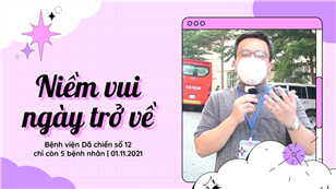 Niềm vui ngày trở về - Bệnh viện Dã chiến số 12 chỉ còn 5 bệnh nhân ngày 1-11-2021