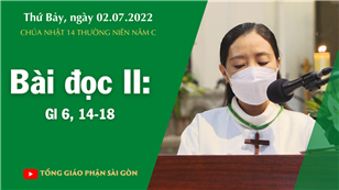 CN 14 TN năm C - Bài đọc II: Gl 6, 14-18
