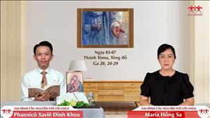 Gia đình cầu nguyện với Lời Chúa: Thánh Tôma, Tông đồ (Ga 20, 24-29)