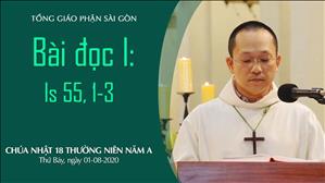 CN 18 Thường niên A - Bài đọc I: Is 55, 1-3