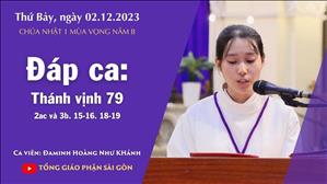 Đáp ca: Tv 79, 2ac và 3b. 15-16. 18-19 - CN 1 MV năm B
