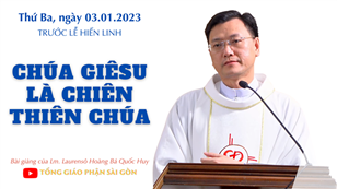 Chúa Giêsu là Chiên Thiên Chúa - Lm. Laurensô Hoàng Bá Quốc Huy | Thứ Ba trước Lễ Hiển Linh