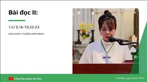 Bài đọc II: 1 Cr 9,16-19.22-23 - CN V TN năm B