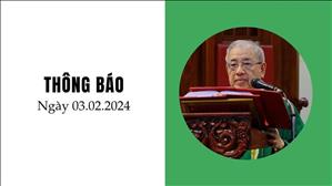 Nhà thờ Chính Tòa Đức Bà: Thông báo ngày 3-2-2024
