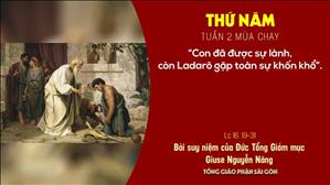 TGP Sài Gòn - Suy niệm Tin mừng ngày 4-3-2021: Thứ Năm tuần 2 mùa Chay - ĐTGM Giuse Nguyễn Năng