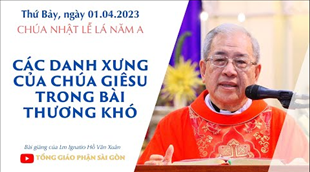 Các danh xưng của Chúa Giêsu trong bài Thương khó - Lm Ignatio Hồ Văn Xuân | CN Lễ Lá năm A