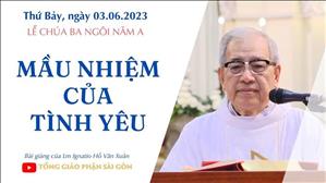 Mầu nhiệm của tình yêu - Lm Ignatio Hồ Văn Xuân | Lễ Chúa Ba Ngôi năm A