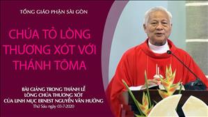 Chúa tỏ lòng thương xót với thánh Tôma