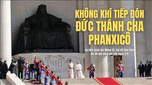 Không khí tiếp đón Đức Thánh Cha tại Điện Quốc Gia Mông Cổ sáng thứ Bảy ngày 2/9