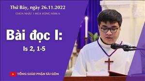 CN 1 mùa Vọng năm A - Bài đọc I: Is 2, 1-5