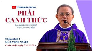 Phải canh thức - Lm Giuse Vũ Hữu Hiền | CN 1 MV năm B