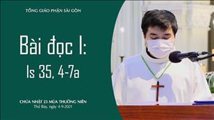 Chúa nhật 23 TN năm B - Bài đọc I: Is 35, 4-7a