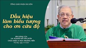 Chúa nhật 23 TN năm B - Dấu hiệu làm biểu tượng cho ơn cứu độ