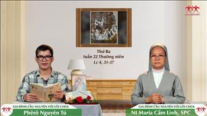 Gia đình cầu nguyện với Lời Chúa: Thứ Ba tuần 22 Thường niên (Lc 4, 31-37)