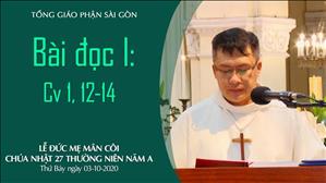 Lễ Đức Mẹ Mân Côi - Bài đọc I: Cv 1,12-14