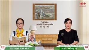 Gia đình cầu nguyện với Lời Chúa: Thứ Năm tuần 26 Thường niên (Lc 10, 1-12)