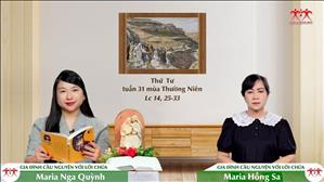 Trở thành môn đệ của Chúa - Thứ Tư tuần XXXI Thường niên (Lc 14, 25-33)