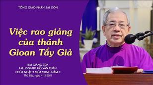CN 2 MV - Việc rao giảng của thánh Gioan Tẩy Giả