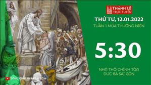 TGP Sài Gòn trực tuyến 12-1-2022: Thứ Tư tuần 1 TN lúc 5:30 tại Nhà thờ Chính tòa Đức Bà