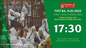 TGPSG Thánh Lễ trực tuyến 11-1-2022: Thứ Ba tuần 1 TN lúc 17:30 tại Trung tâm Mục vụ TPG Sài Gòn