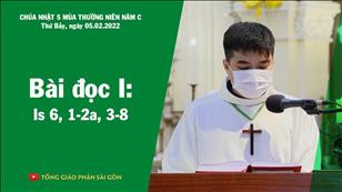 CN 5 TN năm C - Bài đọc I: Is 6, 1-2a, 3-8