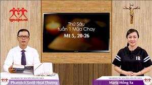 Gia đình cầu nguyện với Lời Chúa: Thứ Sáu tuần 1 Mùa Chay (Mt 5, 20-26)