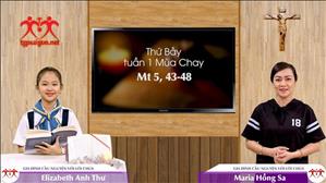 Gia đình cầu nguyền với Lời Chúa: Thứ Bảy tuần 1 Mùa Chay (Mt 5, 43-48)