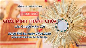 Chầu Mình Thánh Chúa - Lần Chuỗi Mân Côi lúc 20g ngày 07.4.2020