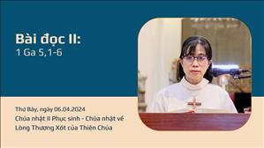Bài đọc II: 1 Ga 5,1-6 - CN II PS