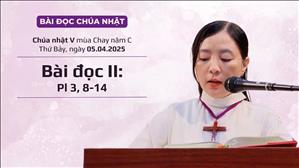 Bài đọc II: Pl 3, 8-14 - CN V MC năm C