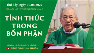 CN 19 TN năm C - Tỉnh thức trong bổn phận