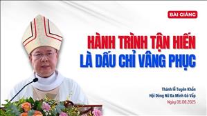 Hành trình tận hiến là dấu chỉ vâng phục - ĐTGM Giuse Đặng Đức Ngân