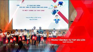 Caritas Tổng Giáo Phận Sài Gòn: Trao học bổng cho học sinh nghèo