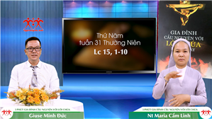 3 phút Gia đình cầu nguyện với Lời Chúa: Thứ Năm tuần 31 Thường Niên (Lc 15, 1-10)