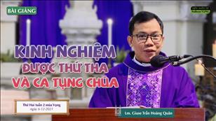 TGPSG Bài giảng: Thứ Hai tuần 2 MV lúc 5:30 ngày 6-12-2021 tại Nhà thờ Chính tòa Đức Bà