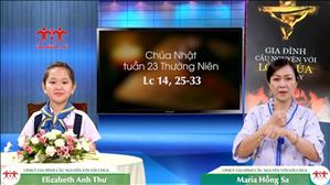 3 phút Gia đình cầu nguyện với Lời Chúa: Chúa Nhật tuần 23 Thường Niên (Lc 14, 25-33)