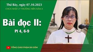Bài đọc II: Pl 4, 6-9 - CN 27 TN năm A
